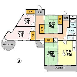 ブランベール大久保 4LDKの間取図画像