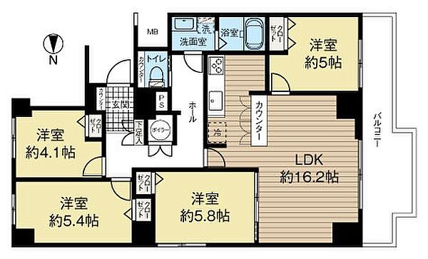 間取りを拡大表示