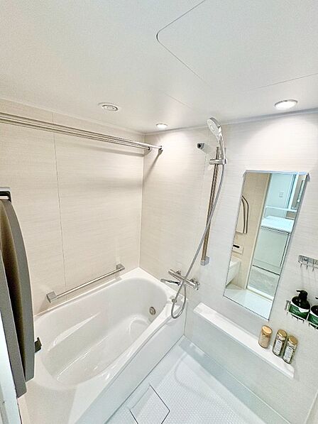 明るい色調のパネルや、ゆったりした浴槽♪まるでホテルのような、上質な雰囲気の浴室で、毎日快適なバスタイムをお過ごしいただけます！