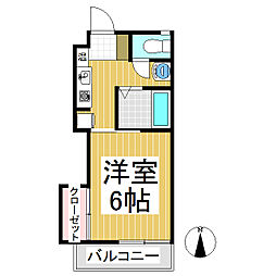 ロイヤルパレス三好町1 1Kの間取図画像