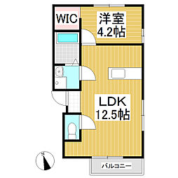 Latournet.deux 1LDKの間取図画像