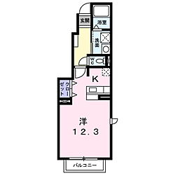 セイバリーコート ワンルームの間取図画像