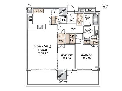 間取り:専有面積70.12m2、2LDK+WIC+SIC、34590万円お気軽にお問い合わせください 間取り:専有面積70.12m2、2LDK+WIC+SIC、34590万円お気軽にお問い合わせください