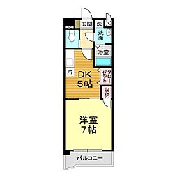 ガーデンパレス秋根 1DKの間取図画像
