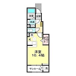 BelleSaison ワンルームの間取図画像