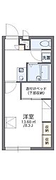 レオパレスエクセル 1Kの間取図画像
