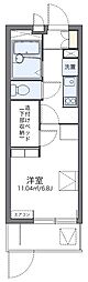 レオパレス長府駅 1Kの間取図画像