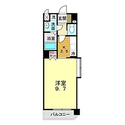ガーデンパレス秋根 1Kの間取図画像
