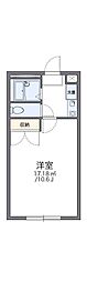 レオパレスLightlife1 1Kの間取図画像