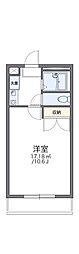 レオパレスLightlife1 1Kの間取図画像