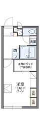 レオパレスエリカ 1Kの間取図画像