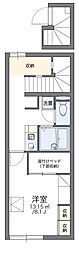 レオパレスYAMATE1 1Kの間取図画像