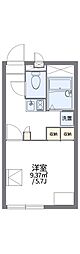 レオパレスコージィーコート 1Kの間取図画像