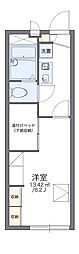 レオパレスくすの木3 1Kの間取図画像