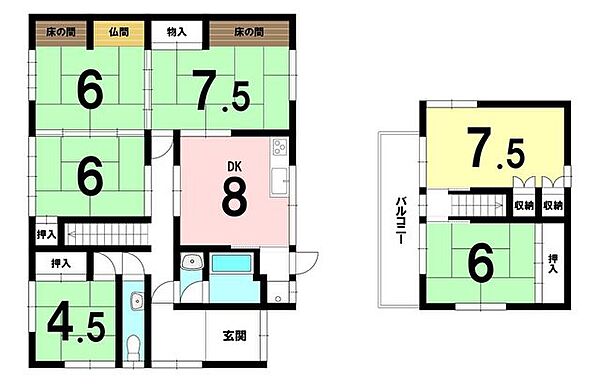 間取りを拡大表示
