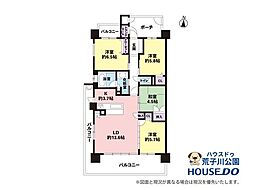 グランコート小碓 4LDKの間取図画像