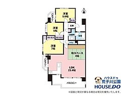 グランマノワール南陽 4LDKの間取図画像