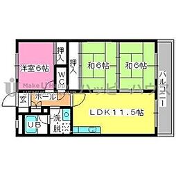 シティハイツ春日 3LDKの間取図画像