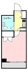 フレクション海老名国分 1Kの間取図画像