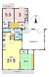 ベルブリーズ森の里4号棟 3LDKの間取図画像