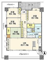 ベルコート 4LDKの間取図画像