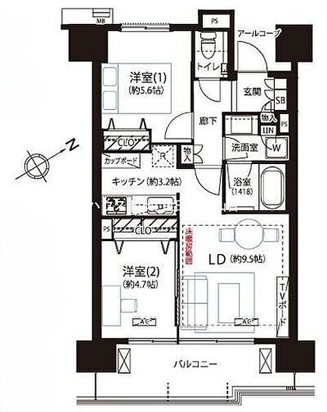 間取りを拡大表示