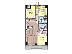 モンテベルデ横浜 3LDKの間取図画像