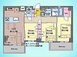セルアージュ横濱大口Les2 3LDKの間取図画像