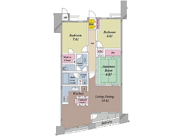 間取りを拡大表示