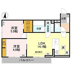 物件の間取り