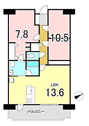 プランヴェール鶴巻 3LDKの間取図画像