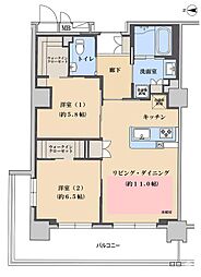 マスターズマンション吹田千里丘中樂坊 2LDKの間取図画像