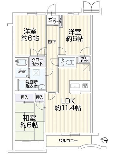 全居室収納を完備!お部屋が広々お使いいただけます♪