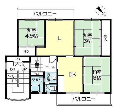 ゆとりある4DKの間取り！ライフスタイルに合わせて自由に使える間取りです♪