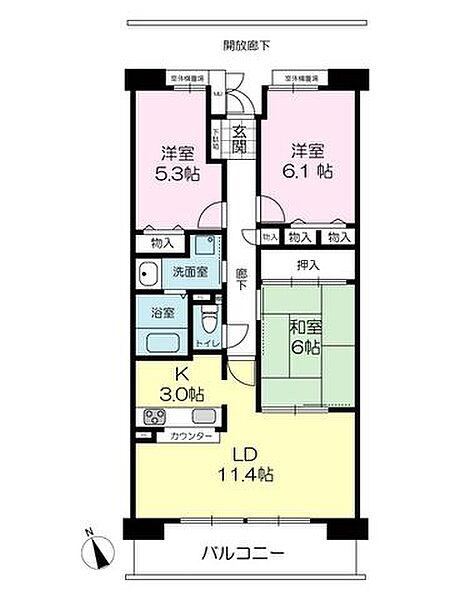 間取りを拡大表示