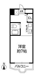 メゾン・ド・エティック ワンルームの間取図画像