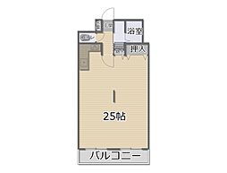 ネオハイツ千歳公園 ワンルームの間取図画像