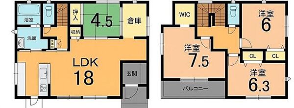 間取りを拡大表示