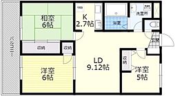 サイレントヒルズ城 3LDKの間取図画像