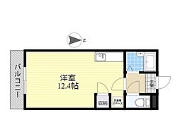 プレミアム・レジデンス鶴崎 ワンルームの間取図画像
