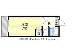 グレイス五番館 1Kの間取図画像