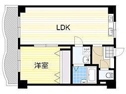 グリーンフォーレスト 1LDKの間取図画像