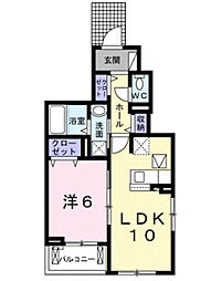 イル・チェーロ 1LDKの間取図画像