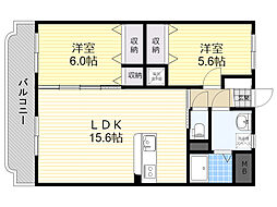 ユーミー須賀 2LDKの間取図画像