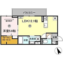 PREMILIFE大在浜WEST 1LDKの間取図画像