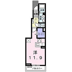 グランド桜ヶ丘 ワンルームの間取図画像