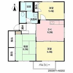 物件の間取り