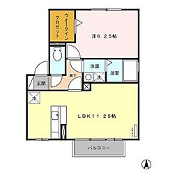 ベラビスタ 1LDKの間取図画像