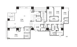 シティタワー高輪 5LDKの間取図画像