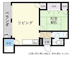 野田ビル 1LDKの間取図画像